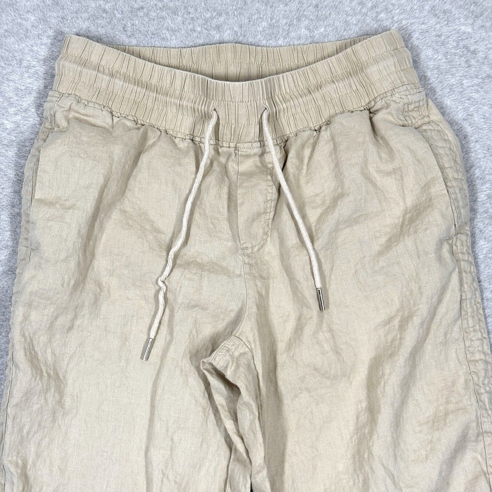 Quince Beige Wide Leg Linen Pants - Large - Picture 2 of 16